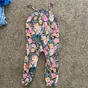 H&M romper in floral and black 2-3 yr